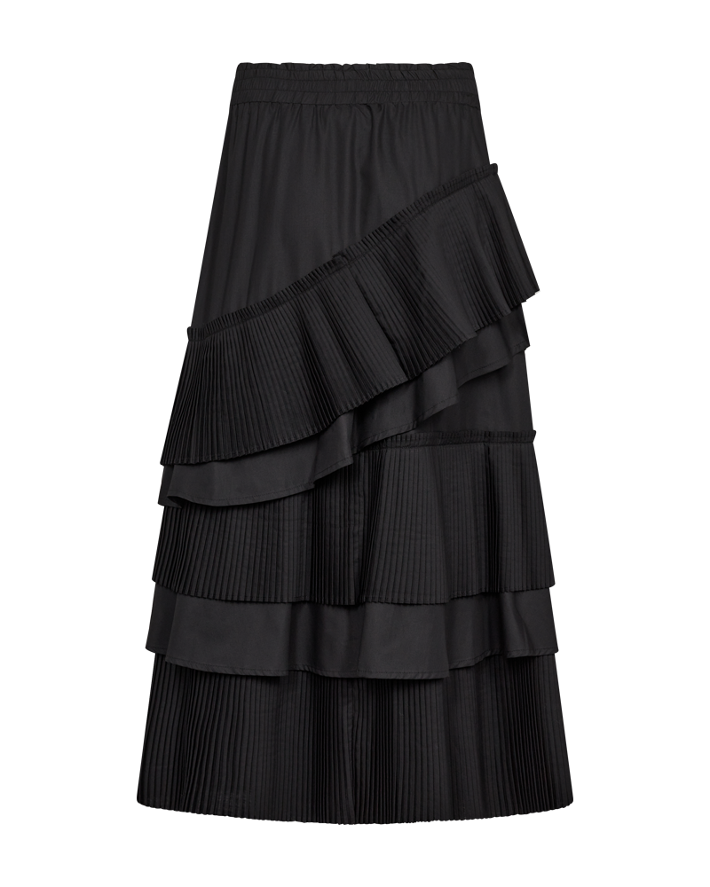 CMPLEAT- PLEATED SKIRT IN BLACK