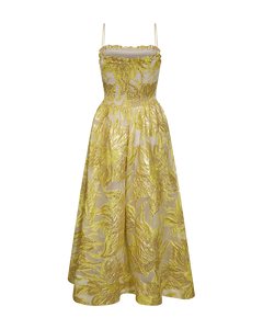 CMJANNE - STRAPLESS DRESS IN YELLOW