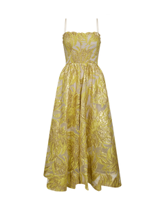 CMJANNE - STRAPLESS DRESS IN YELLOW