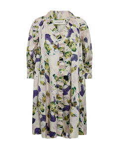 CMFRILL - DRESS WITH FLORAL PRINT IN PURPLE
