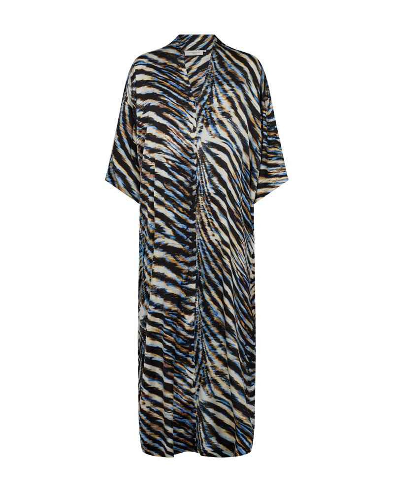 CMMERRYSHINE - KAFTAN DRESS WITH PRINT IN BLUE