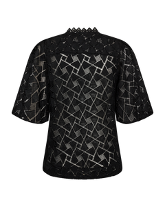 CMMILJA - SHIRT WITH SHORT PUFF SLEEVES IN BLACK