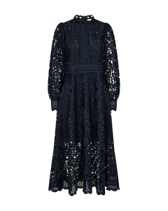 CMLALY - DRESS WITH LACE IN BLUE