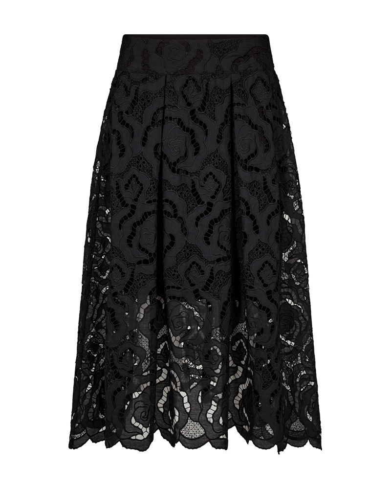 CMROTRA - SKIRT WITH LACES IN BLACK