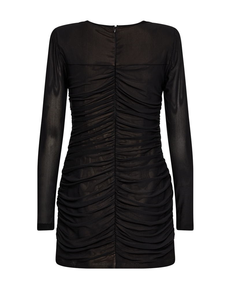 CMMEJSE - MESH DRESS IN BLACK