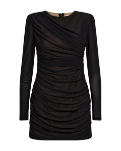 CMMEJSE - MESH DRESS IN BLACK