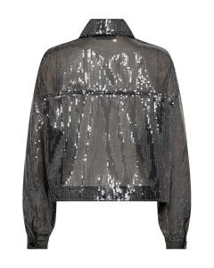 CMTRUCKER - JACKET WITH SEQUINS IN SILVER